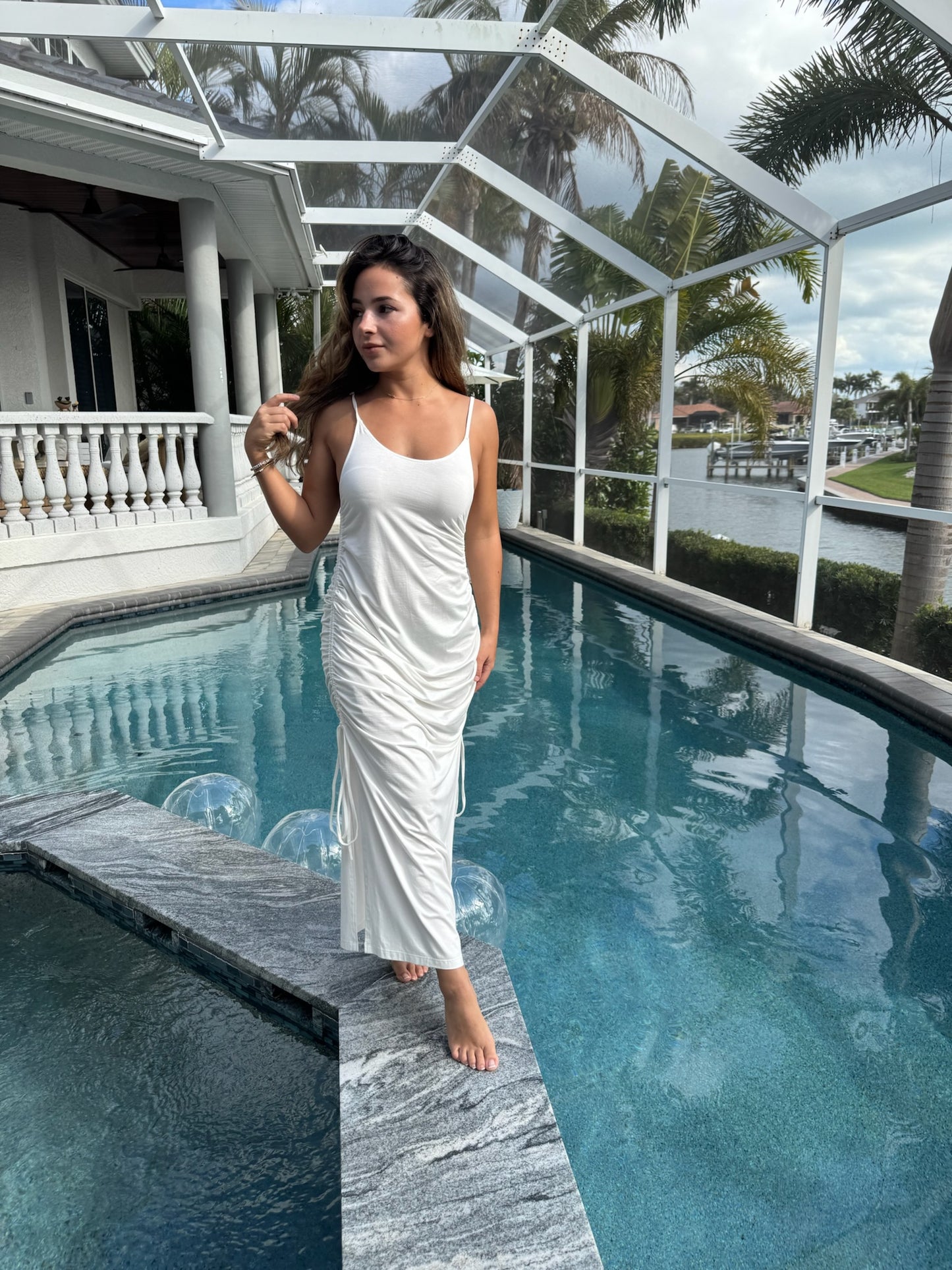 One of a Kind White Maxi Dress