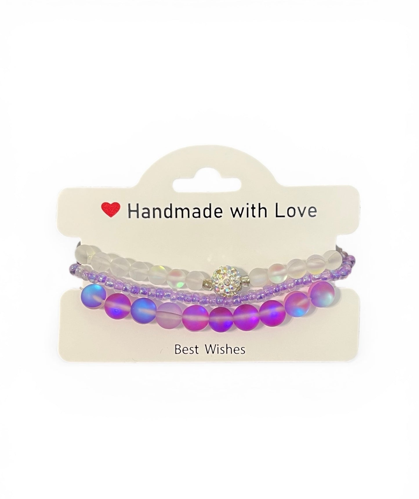 3 Piece Purple Bracelet Set