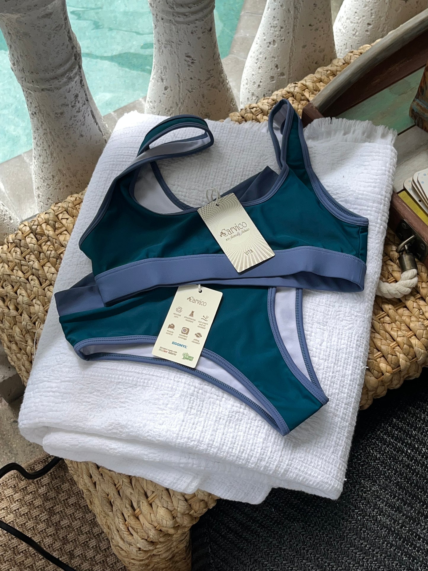 High Waisted V-Front Bikini