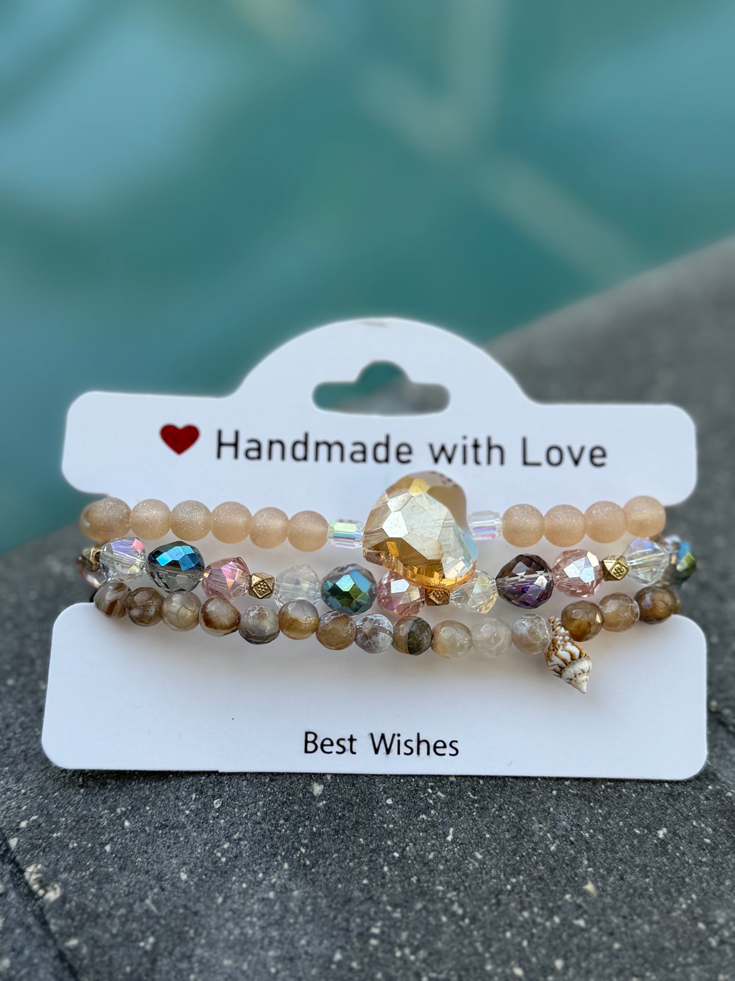 3 Piece Tan Bracelet Set